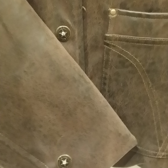 Brown Leather Blazer - Picture 4 of 4